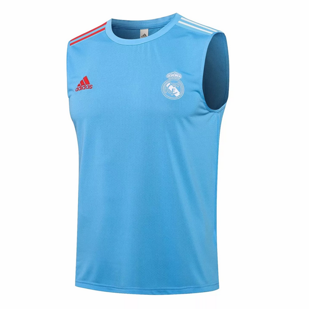 2021/22 Real Madrid Blue Soccer Vest T-Shirt